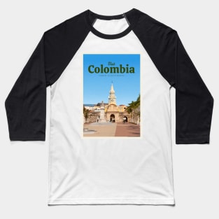 Visit Colombia Baseball T-Shirt